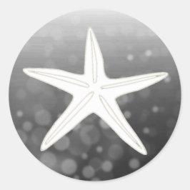 Adesivo Redondo Guardar o Vinheta de Casamento de Fécula Negra