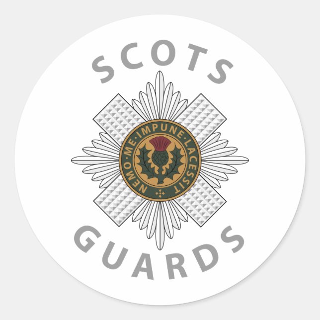 Adesivo Redondo Guardas Scots 2 (Frente)