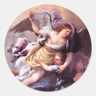 Adesivo Redondo Guardian Angel