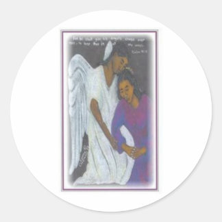 Adesivo Redondo Guardian Angel