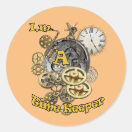 Adesivo Redondo Guardião de Tempo