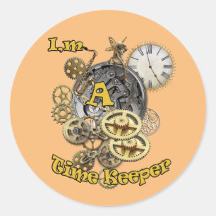 Adesivo Redondo Guardião de Tempo