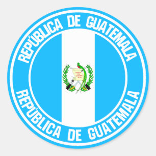 Adesivo Redondo Guatemala Round Emblem