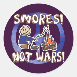 Adesivo Redondo Guerras de S'mores não