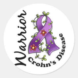 Adesivo Redondo Guerreiro 15 da doença de Crohn