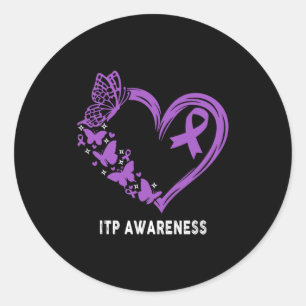 Adesivo Redondo Guerreiro de Itp para Sensibilização