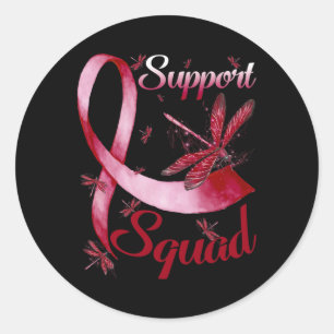 Adesivo Redondo Guerreiro Suporta Dragonfly Brain Aneurysm Awa