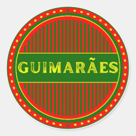 Adesivo Redondo Guimarães City Pride Emblem – Portuguese Identity