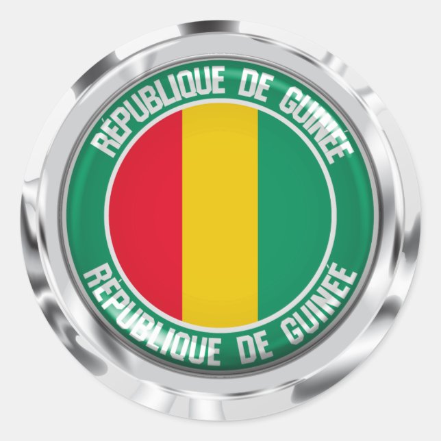 Adesivo Redondo Guiné Round Emblem (Frente)