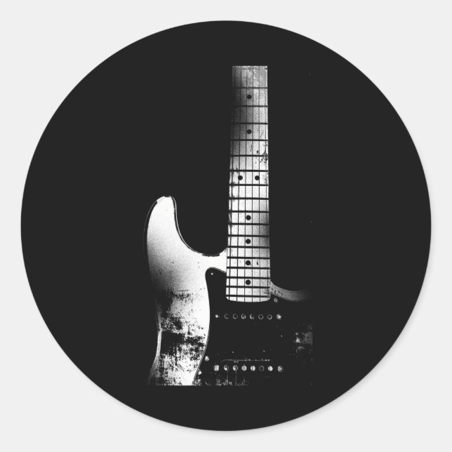 Adesivo Redondo Guitarra acústica Legal (Frente)