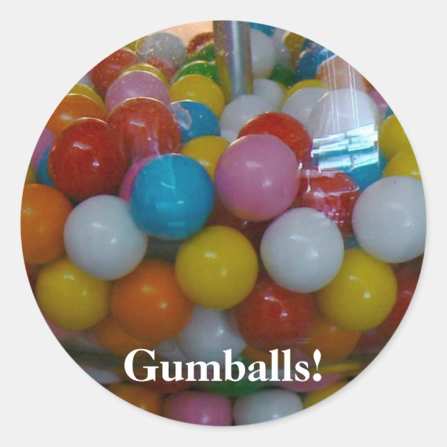 Adesivo Redondo Gumballs! (Frente)