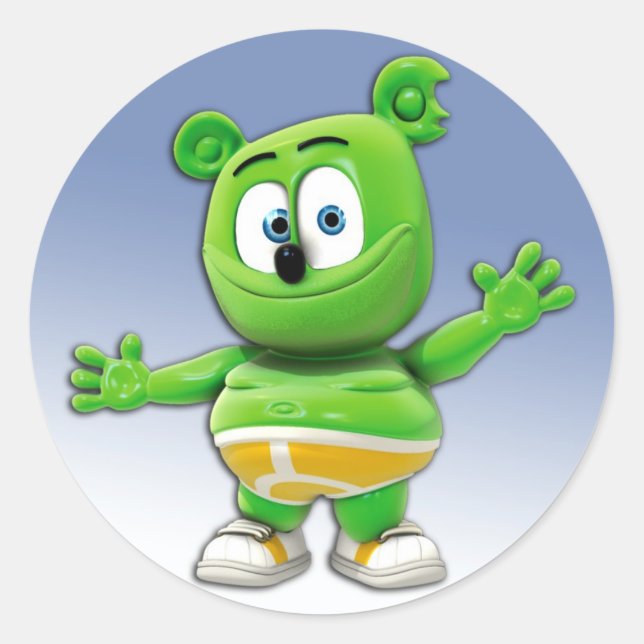 Adesivo Redondo Gummibär Stickers (Frente)