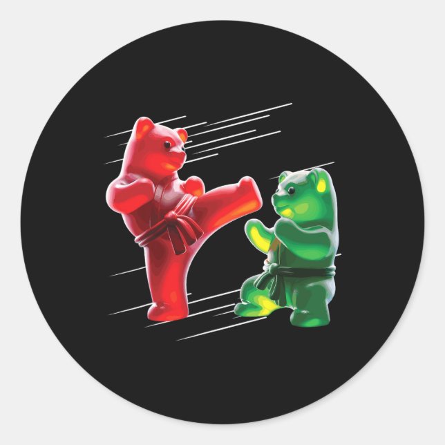 Adesivo Redondo Gummy Bear (Frente)