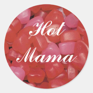 Adesivo Redondo Gummy Heart Mama Sticker