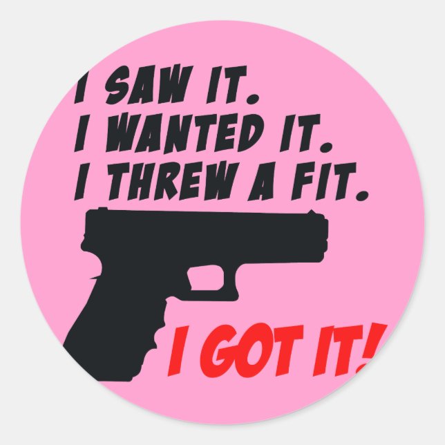 Adesivo Redondo Gun Temper Tantrum (Frente)