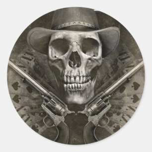 Adesivo Redondo Gunfighter