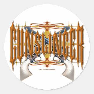 Adesivo Redondo Gunslinger
