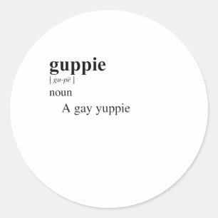 ADESIVO REDONDO GUPPIE