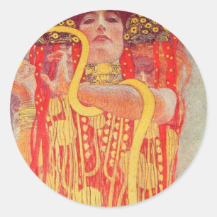 Adesivo Redondo Gustav Klimt - Medizin