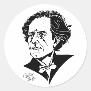 Adesivo Redondo Gustav Mahler