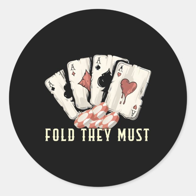 Adesivo Redondo Gutshot Wounds Gambler Casino Gambling Casino Play (Frente)