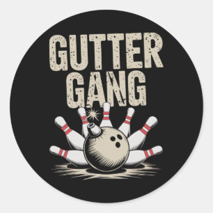 Adesivo Redondo Gutter Gang Bowling 1