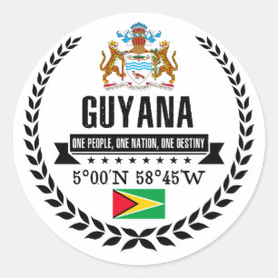Adesivo Redondo Guyana