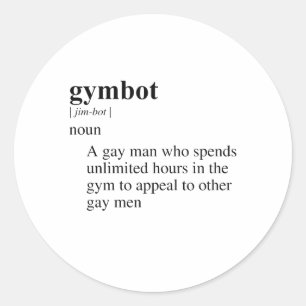ADESIVO REDONDO GYMBOT