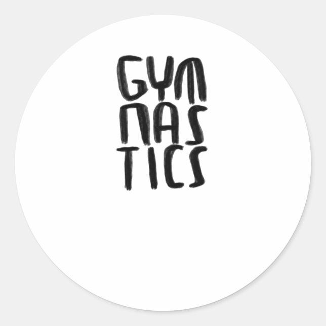 Adesivo Redondo Gymnastics Sticker (Frente)