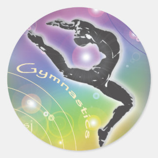 Adesivo Redondo Gymnastics Sticker