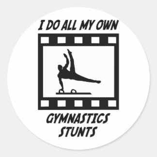Adesivo Redondo Gymnastics Stunts