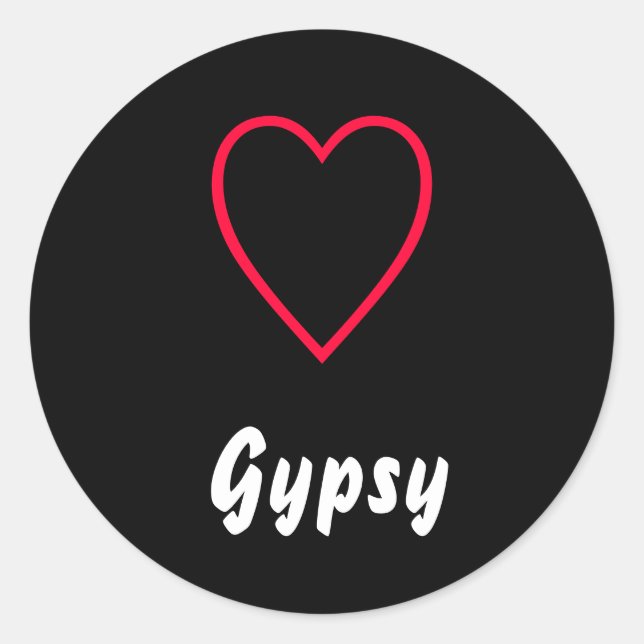 Adesivo Redondo Gypsy (Frente)