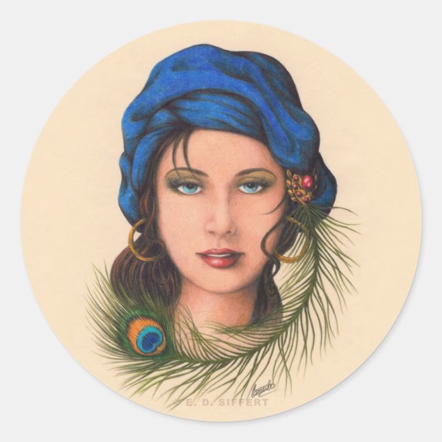 Adesivo Redondo Gypsy (Frente)
