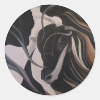 Adesivo Redondo Gypsy Vanner I