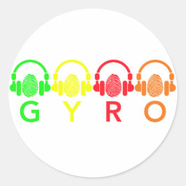 Adesivo Redondo GYRO Sticker