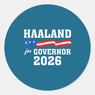 Adesivo Redondo Haaland 2026 Deb Haaland Para Governador Do Novo M