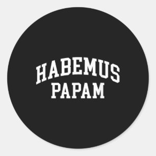 Adesivo Redondo Habemus Papam 2025 Eleição do Vaticano Novo Papa