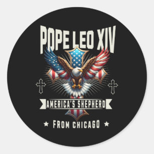 Adesivo Redondo Habemus Papam 2025 Eleição Vaticano Leo Xiv De C