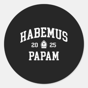 Adesivo Redondo Habemus Papam 2025 Eleição Vaticano Temos Um Papa
