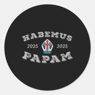 Adesivo Redondo Habemus Papam Pope Eleição 2025 Leon Xiv