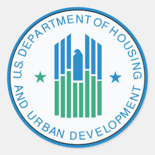 Adesivo Redondo Habitação e Desenvolvimento Urbano