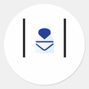 Adesivo Redondo Hack Check Hoodie