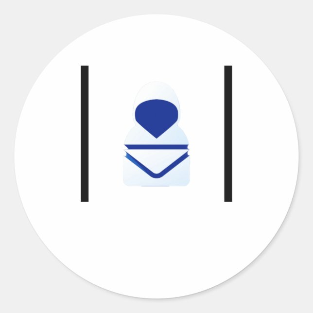 Adesivo Redondo Hack Check Hoodie (Frente)