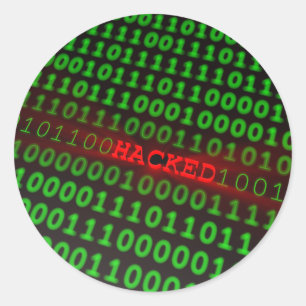 Adesivo Redondo Hackeado