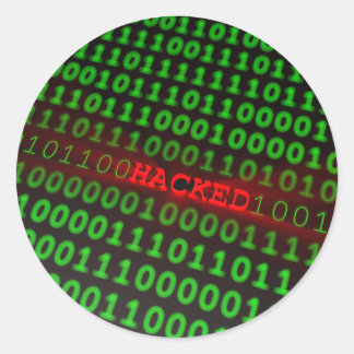 Adesivo Redondo Hackeado