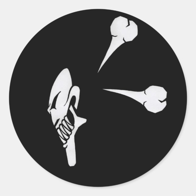 Adesivo Redondo hacker (Frente)