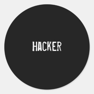 Adesivo Redondo Hacker