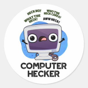 Adesivo Redondo Hacker Funny Hacker do Hecker