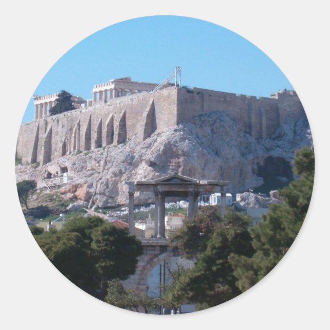 Adesivo Redondo hadrian & acropolis (Frente)