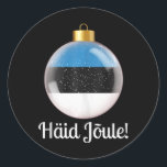 Adesivo Redondo Haid Joule Merry Christmas Häid Jõule<br><div class="desc">Haid Joule Merry Christmas Häid Jõule</div>